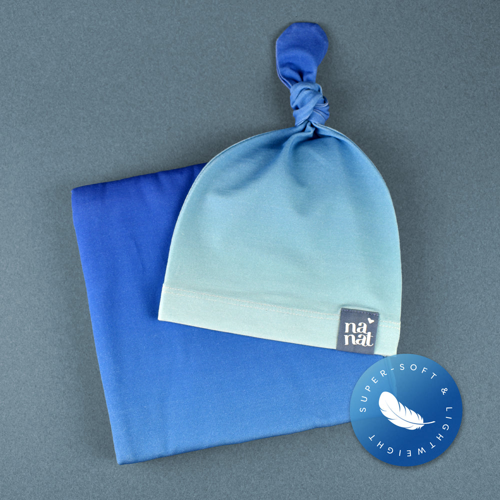 
                      
                        Classic Gift Bundle - Ocean Ombre Baby Blanket + Knotted Beanie Hat
                      
                    