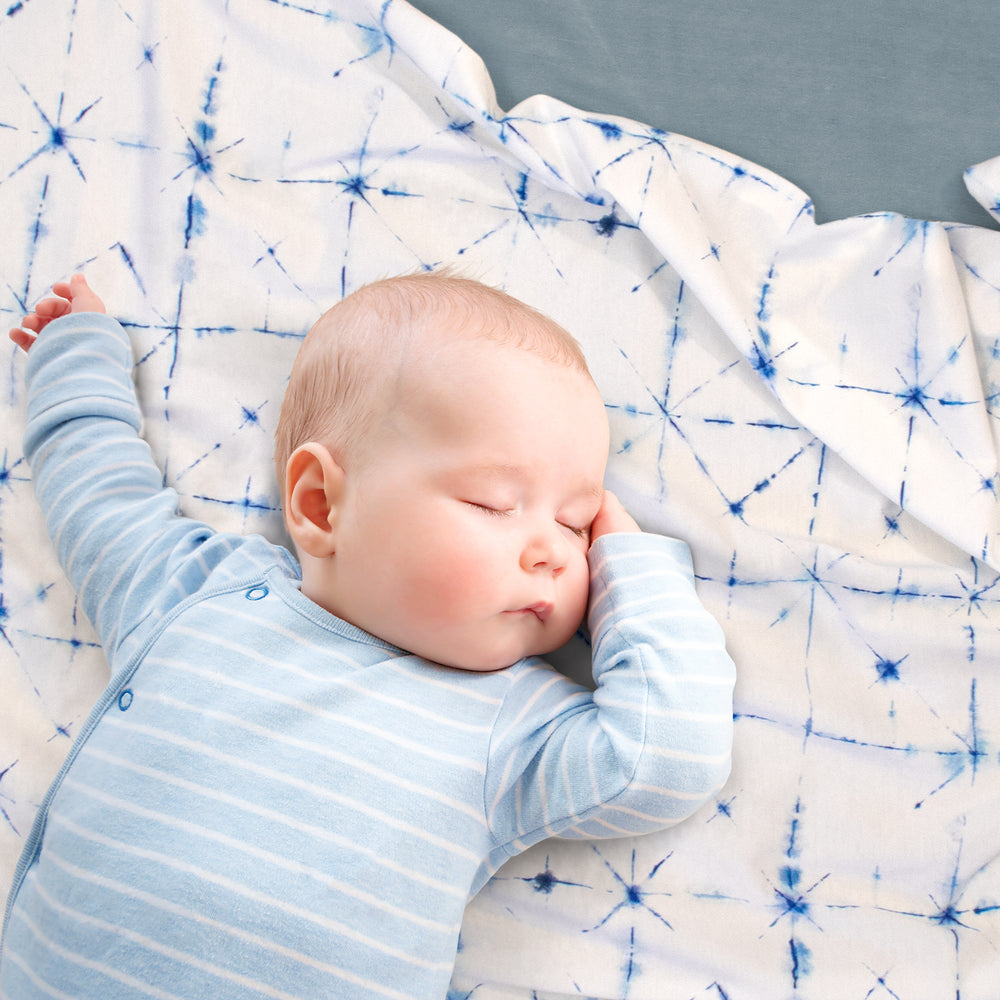 
                      
                        Classic Gift Bundle - Shibori Geometric Baby Blanket + Knotted Beanie Hat
                      
                    