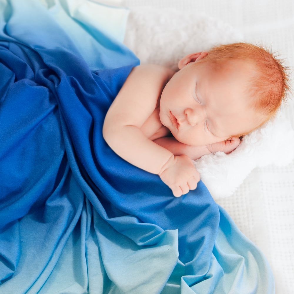 
                      
                        Pima Cotton Ocean Ombre Baby Blanket - Swaddle
                      
                    