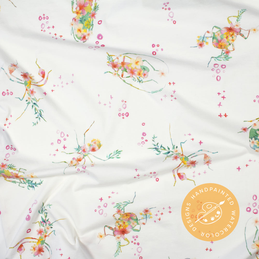 
                      
                        Pima Cotton Floral Bugs Baby Blanket - Swaddle
                      
                    